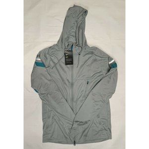 Nike Dry Strike 21 Full Zip Hooded Soccer Jacket Men's Medium Grey CW5865 019